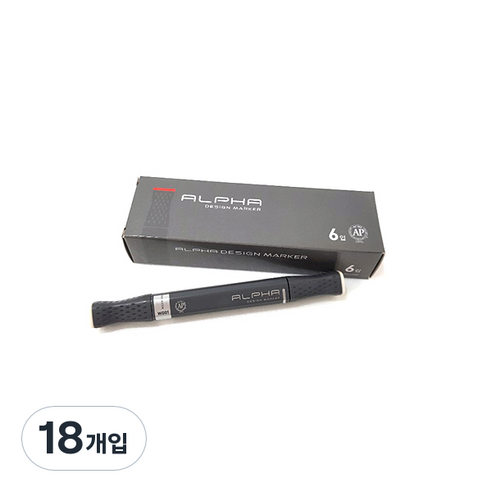 알파색채 디자인마카낱색 WG01 WarmGray01, 1색, 18개입