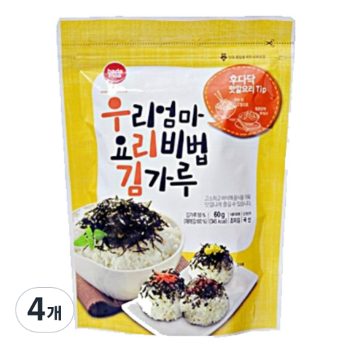 바다모아 우리엄마 요리비법 김가루, 60g, 4개