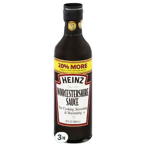하인즈 우스타소스, 355ml, 3개