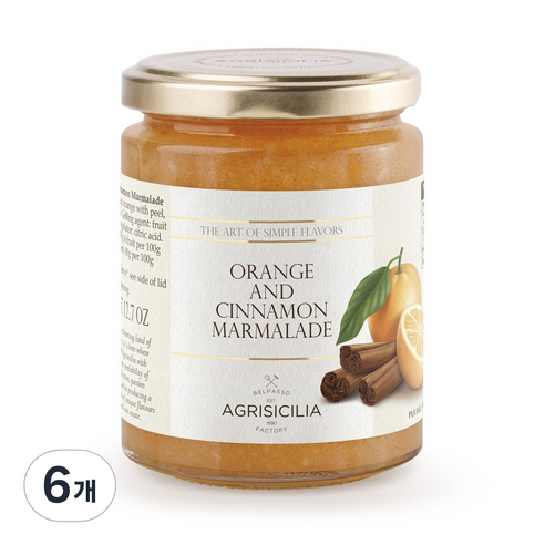 오랜지 앤 시나몬 마멀레이드, 360g, 6개