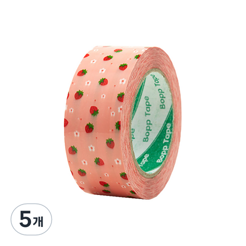 에이러블 포장용 박스테이프 45mm x 100m B0210, 7 핑크딸기, 5개