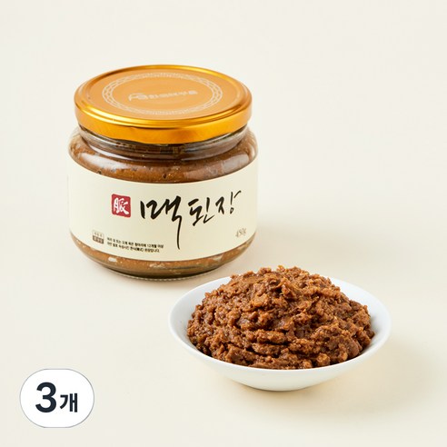 전통식품 인증 맥된장, 450g, 3개
