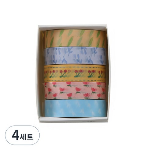 꼬까 다꾸 마스킹 테이프 5개입, 09, 4세트