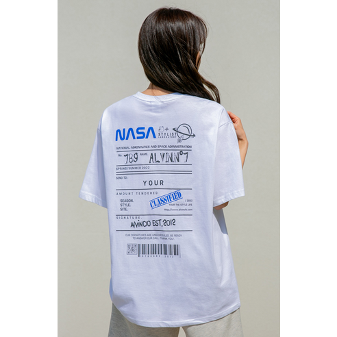 NASA 로고와 비밀스럽게 써진 문구가 돋보이는 디자인