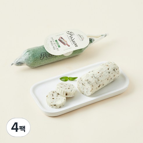 고래사어묵 쁘아송 바질맛, 130g, 4팩