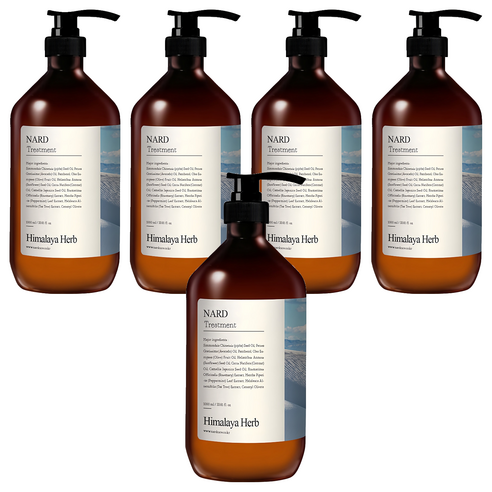 나드 리페어링 퍼퓸드 트리트먼트 화이트머스크향, 1L, 5개