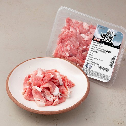 파머스팩 제주 돼지 미박뒷다리 불고기용 (냉장), 1kg, 1개