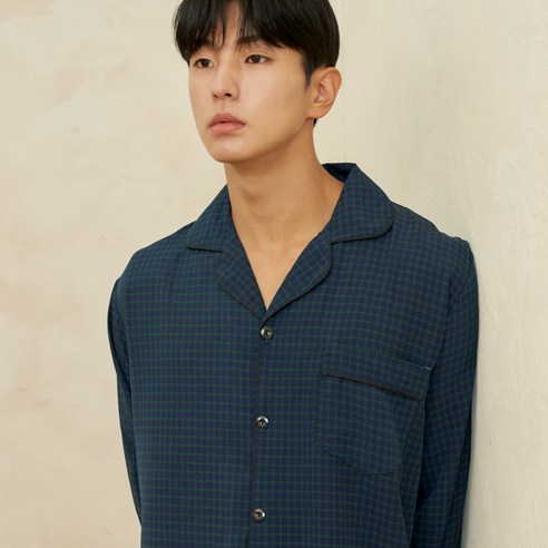 편안한 잠옷, 세련된 체크 무늬