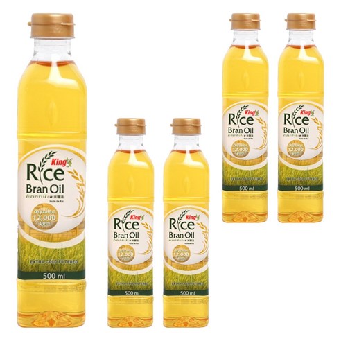 킹라이스오일 현미유, 500ml, 5개