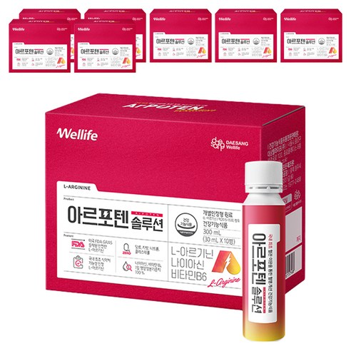대상웰라이프 아르포텐 솔루션 10p, 300ml, 8개