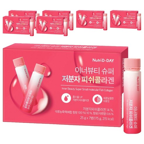 뉴트리디데이 이너뷰티 슈퍼 저분자 피쉬콜라겐, 25g, 49개