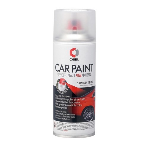 제일 카페인트 스프레이 페인트 광택 마감 투명 스프레이 페인트, 200ml, 1개 자동차용품