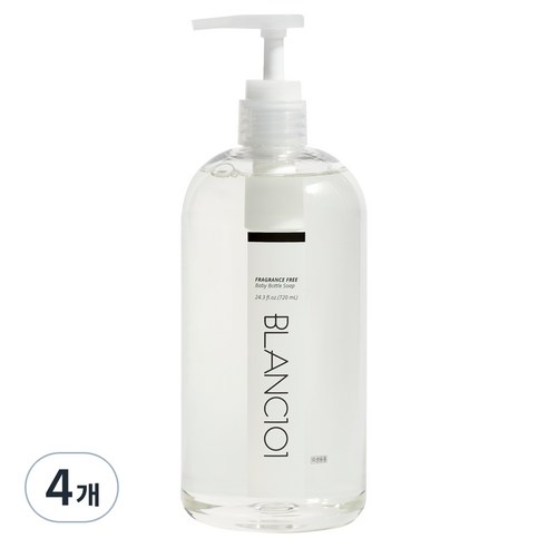 블랑101 무향 리퀴드 젖병 세정제, 4개, 720ml