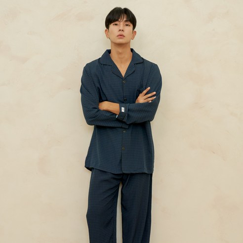 편안한 잠옷, 세련된 체크 무늬