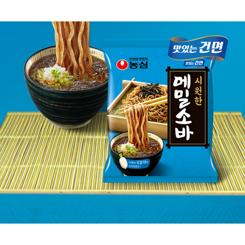 무더운 여름, 농심 메밀소바로 간편하고 시원하게 한 끼 해결!