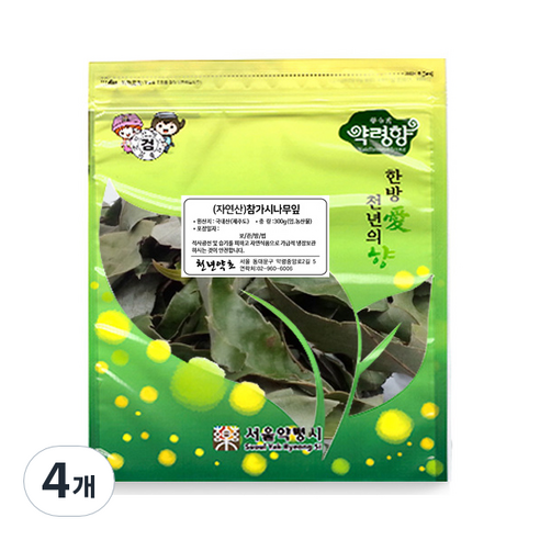 자연산 참가시나무잎, 4개, 300g