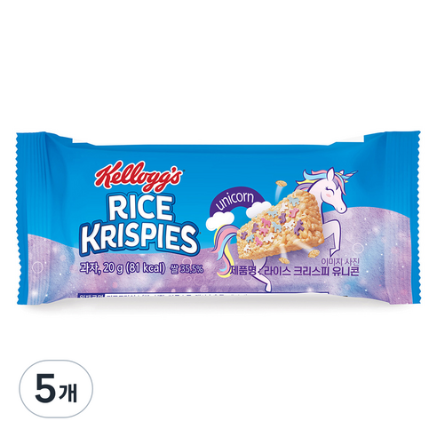 켈로그 라이스 크리스피 유니콘, 20g, 5개