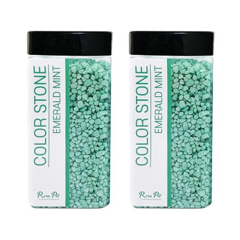 로라펫 컬러스톤 1300g, 에메랄드민트, 2개