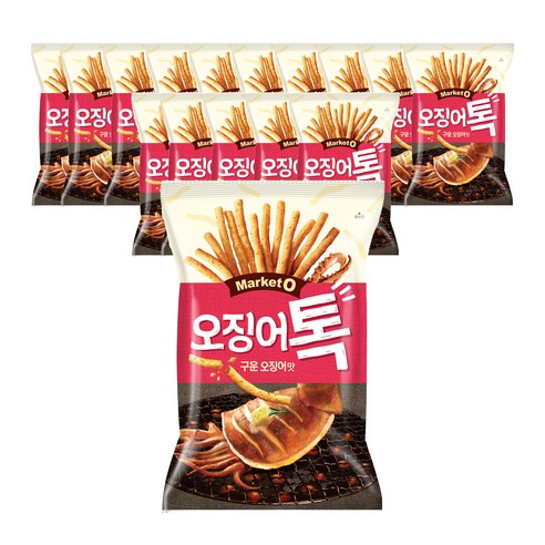 오리온 마켓오 오징어톡, 80g, 16개