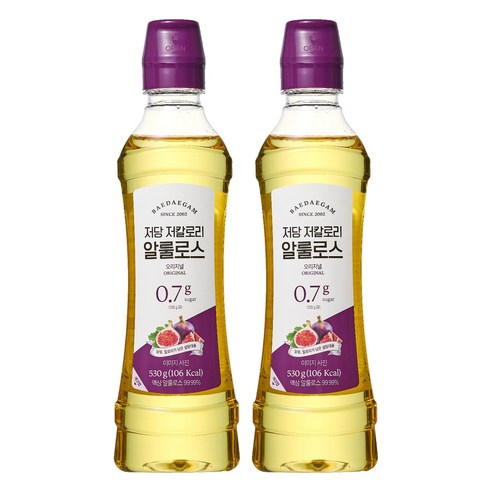 배대감 저당 저칼로리 알룰로스 오리지널, 530g, 2개