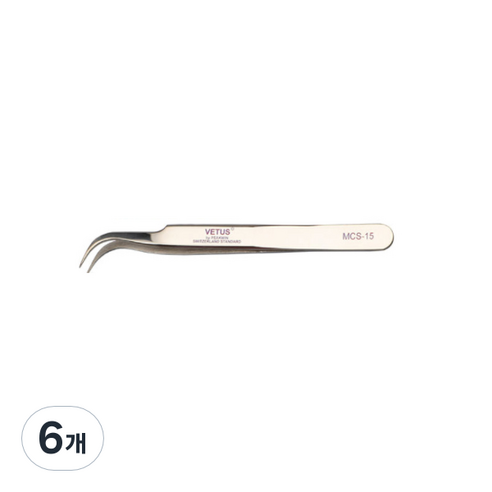 비투스 핀셋 MCS-15, 골드베이지, 6개