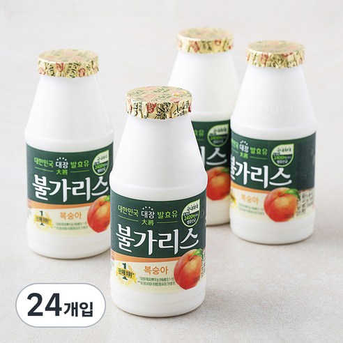남양유업 불가리스 요구르트 복숭아, 150ml, 4개입, 6개
