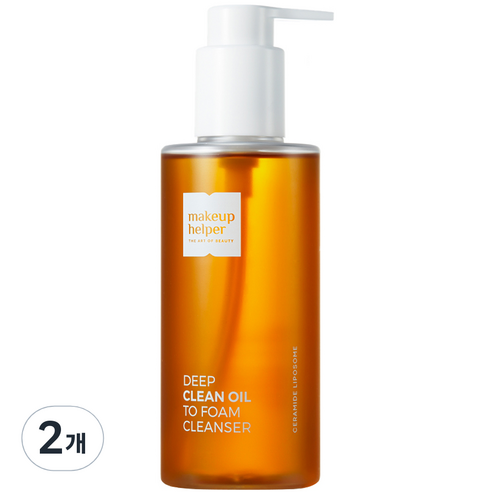 메이크업헬퍼 딥 클린 오일 투 폼 클렌저, 2개, 200ml