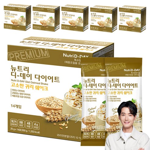 뉴트리디데이 다이어트 고소한 귀리 쉐이크 14p, 350g, 6개