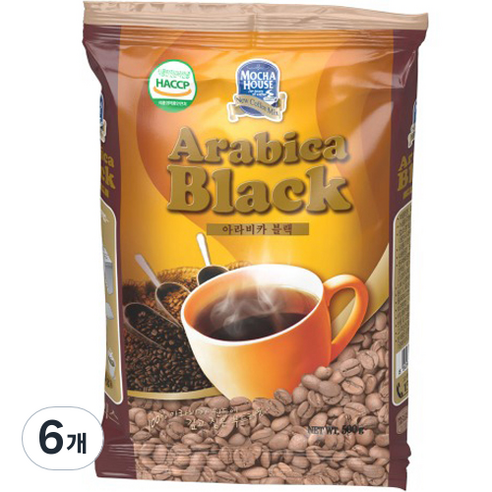 자판기용 아라비카 블랙 커피, 500g, 1개입, 6개