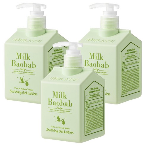 밀크바오밥 비오클라쎄 베이비 수딩 젤 유아크림, 250ml, 3개