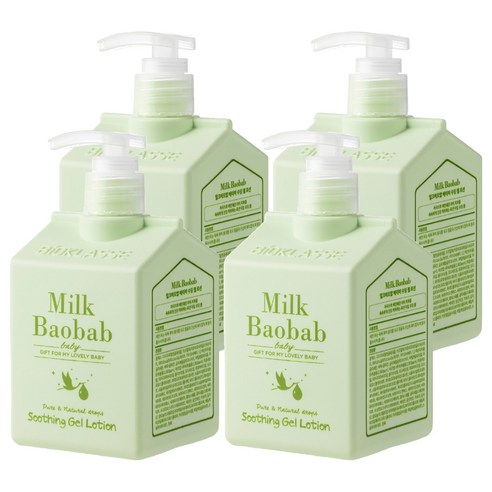 밀크바오밥 비오클라쎄 베이비 수딩 젤 로션, 250ml, 4개