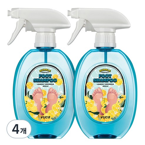 뷰카 퍼펙트 버플 풋샴푸, 1개입, 4개, 510ml