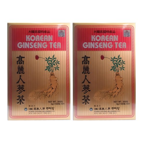 고려인삼뿌리방 고려 인삼차, 3g, 100개입, 2개