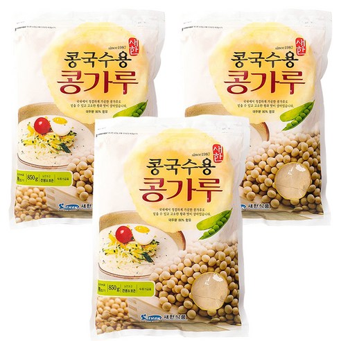 새한 콩국수용 콩가루, 3개, 850g