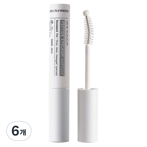 더마팩토리 펩타이드 아이래쉬 앰플, 6개, 8.5ml