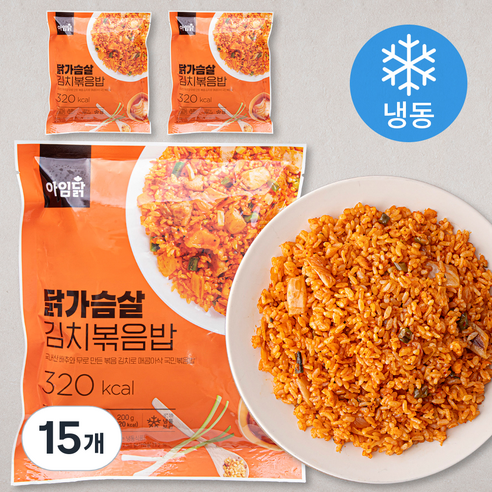 아임닭 닭가슴살 김치 볶음밥 (냉동), 200g, 15개