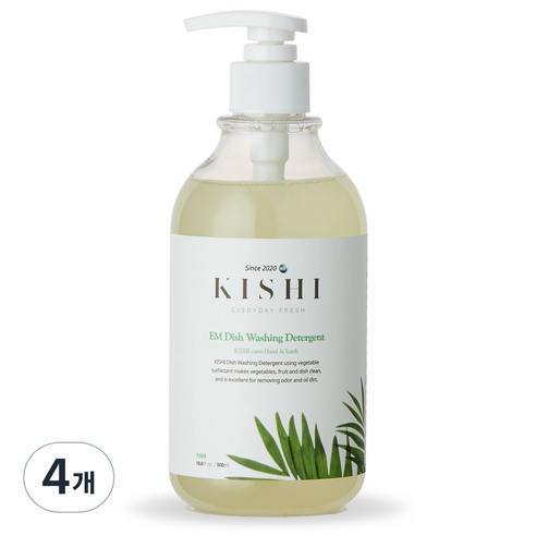 키쉬 주방 앤 젖병세제, 500ml, 4개