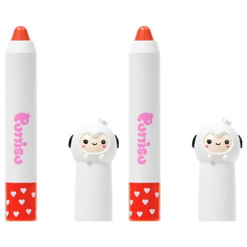 뿌띠슈 버터 립크레용 05 코코체리 2.5g, 2개