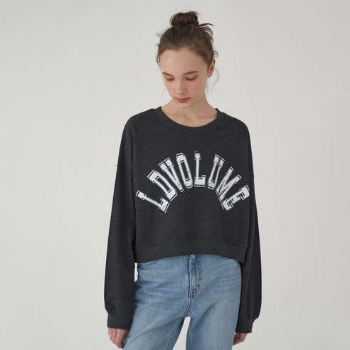 레이디볼륨 CRACK PRINTED SWEAT SHIRTS