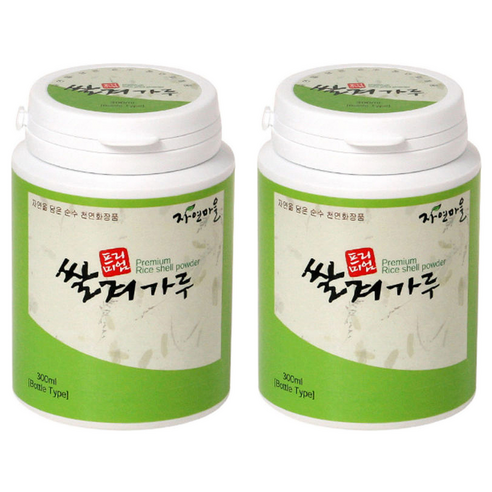 자연마을 프리미엄 쌀겨가루 300, 2개, 1개입