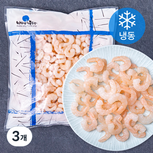 더착한 자숙 새우살 소 200/300 (냉동), 500g, 3개