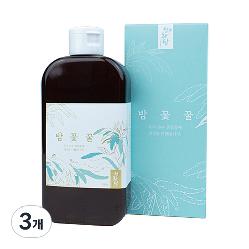 청화담 밤꽃꿀 튜브형, 3개, 380g
