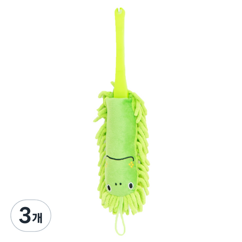 한림리빙 동물 휴대용 먼지털이개, 개구리(Green), 3개
