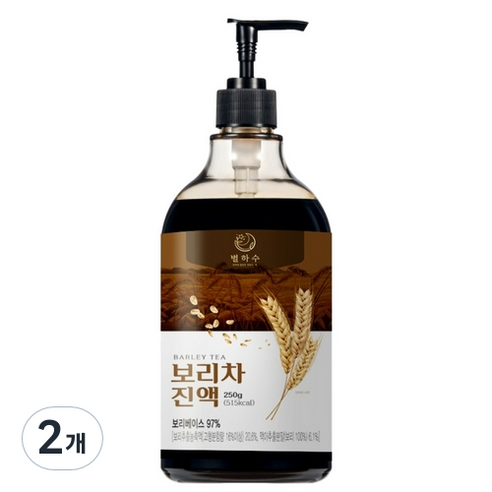 별하수 97% 보리차 진액 250g, 2개