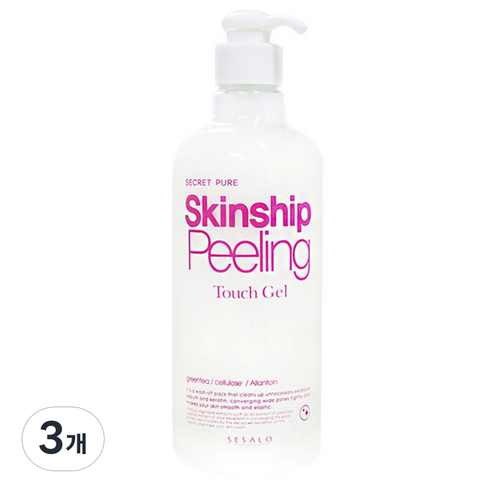 새살로 시크릿 퓨어 스킨쉽 필링 터치젤, 500ml, 3개