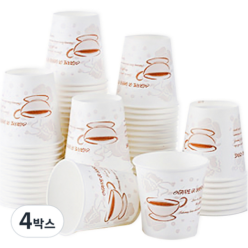 서연 종이컵, 1000개입, 4세트