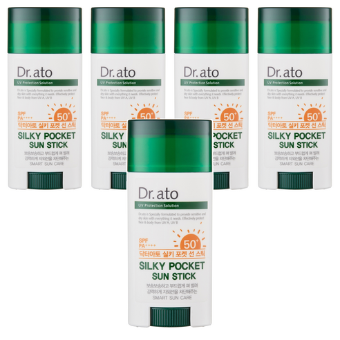 닥터아토 실키 포켓 선 스틱 SPF50+ PA++++, 17g, 5개