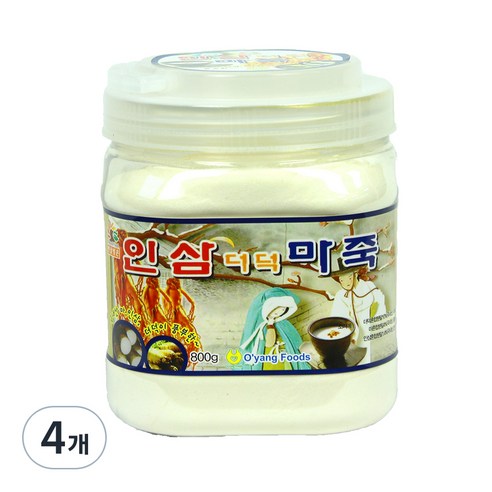 오양식품 인삼 더덕 마죽, 800g, 4개