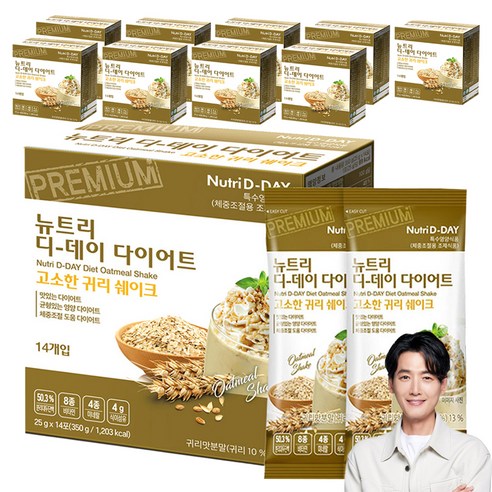 뉴트리디데이 다이어트 고소한 귀리 쉐이크 14p, 350g, 10개