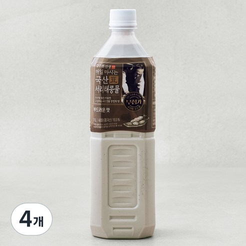 김구원선생 매일 마시는 국산 서리태콩물, 1L, 4개